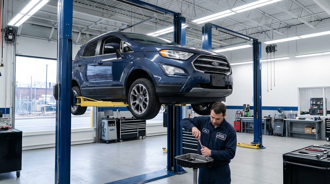 Experienced mechanic servicing Ford FUSION transmission - Arlington Heights Transmission