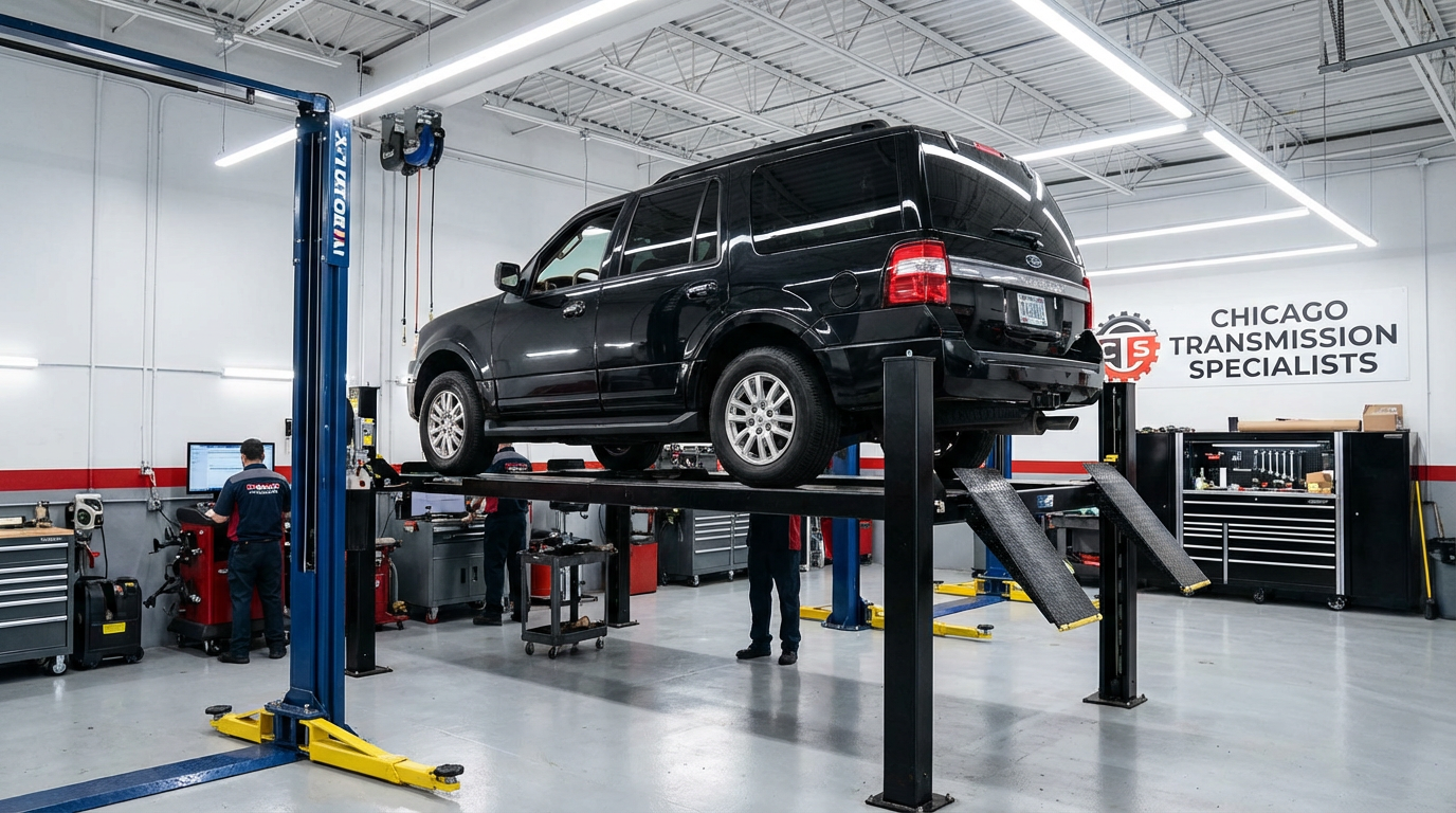 Experienced mechanic servicing Ford FUSION transmission - Arlington Heights Transmission