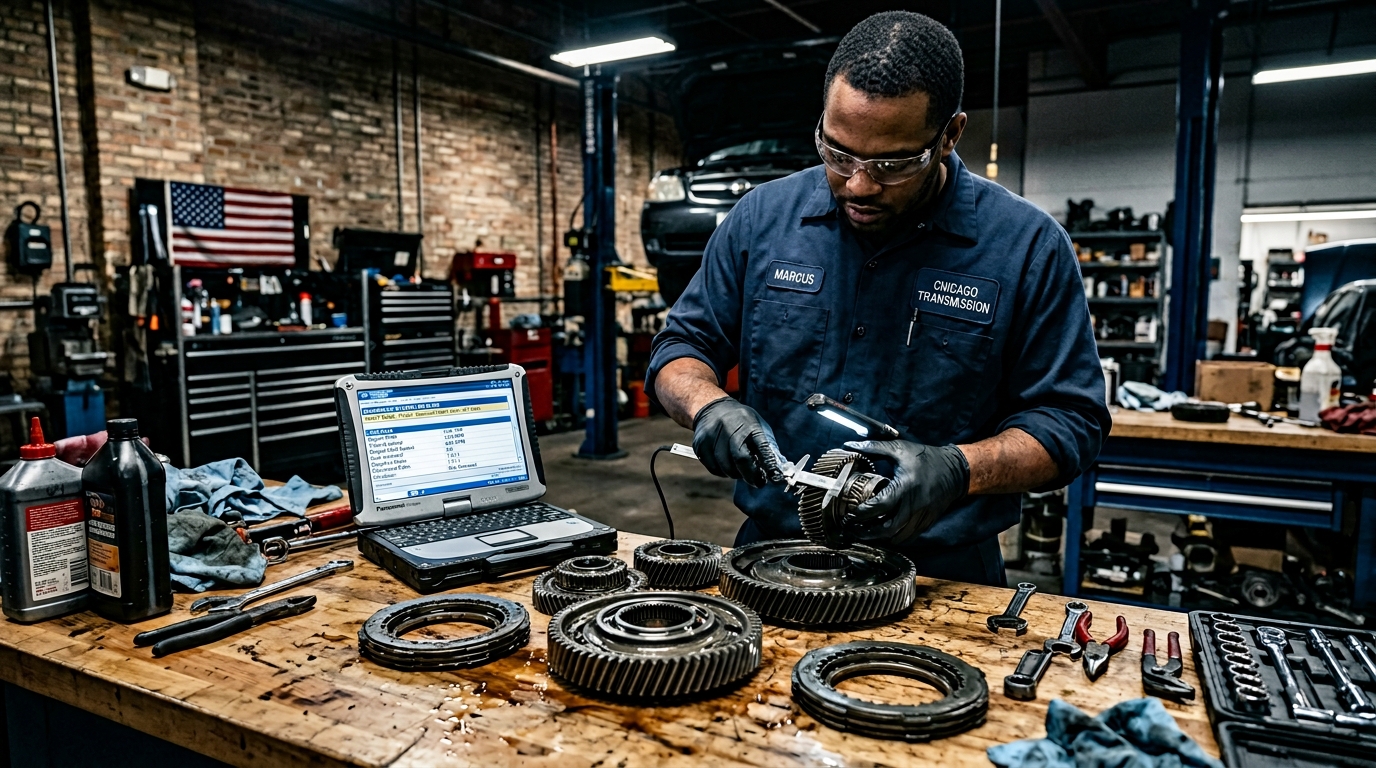 JF009E Arlington Heights Transmission Repair CVT Belt, Pulley & Valve Body Diagnosis service photo at Arlington Heights Transmission