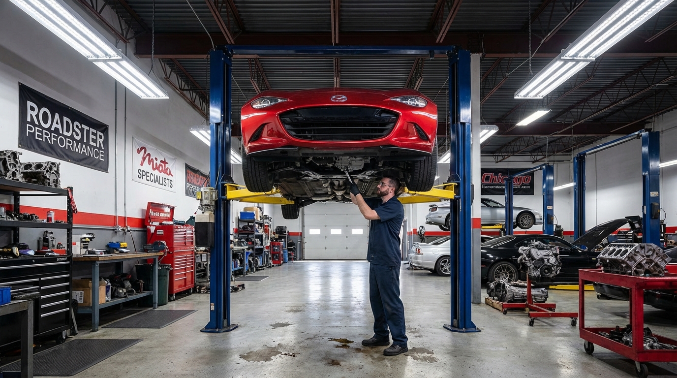 Transmission fluid service for Mazda MX 5 - Arlington Heights Transmission Arlington Heights