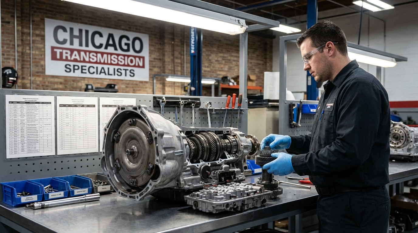 Transmission repair specialist diagnosing p0742 in Arlington Heights IL
