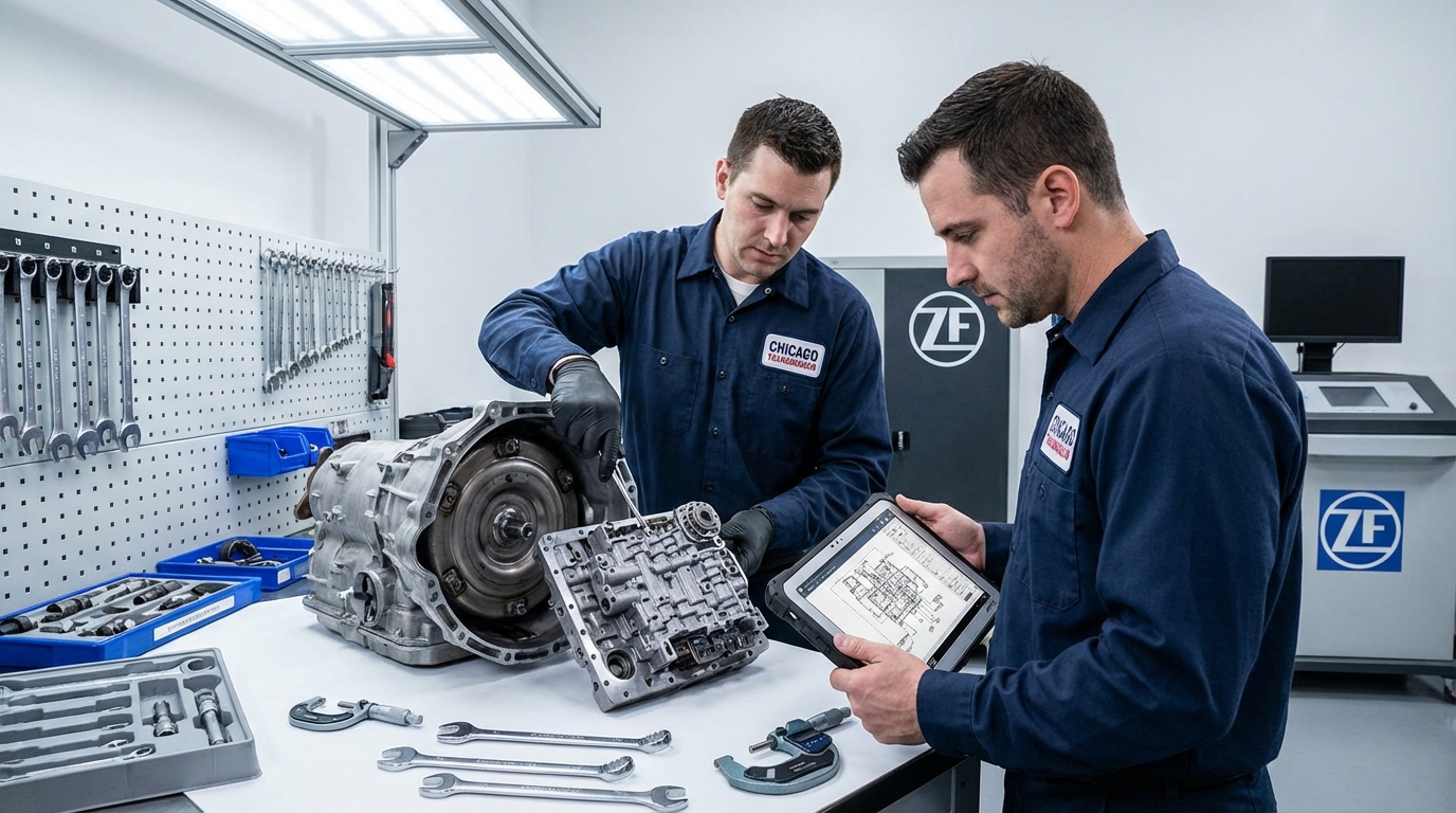 Arlington Heights Transmission technician working on p0742 - Arlington Heights