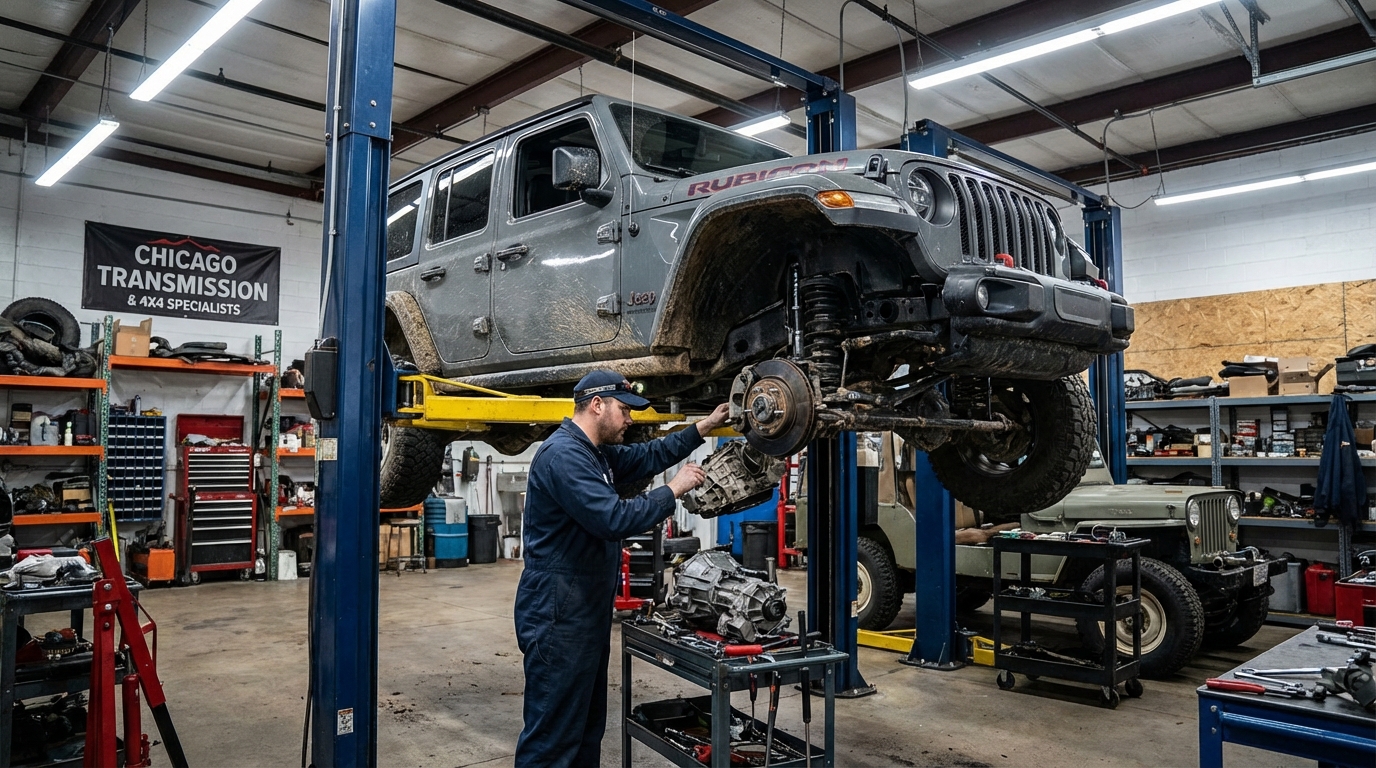 2017 Jeep Grand Cherokee Transmission Repair Cost in Arlington Heights: 545RFE and ZF 8HP Pricing - Arlington Heights Transmission photo
