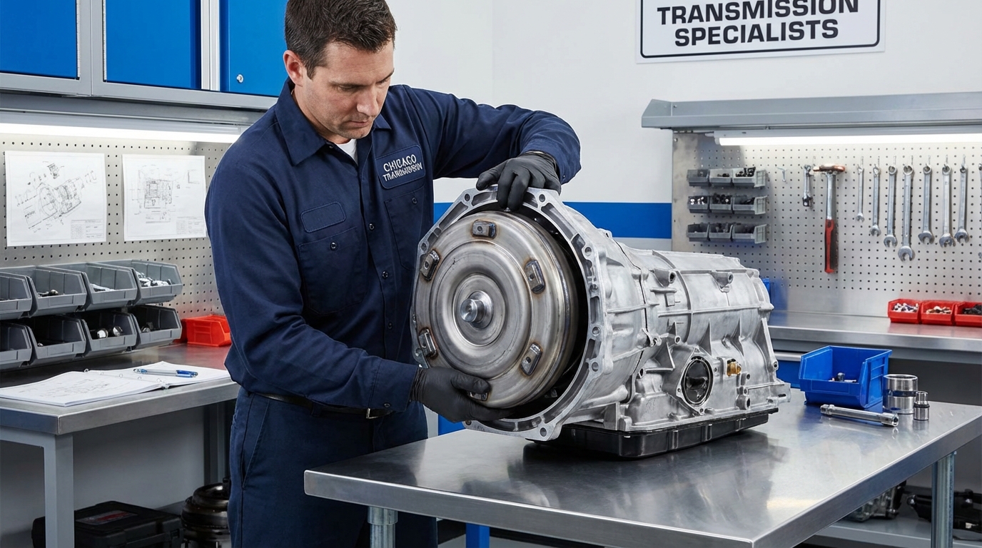 Transmission repair specialist diagnosing p0756 in Arlington Heights IL