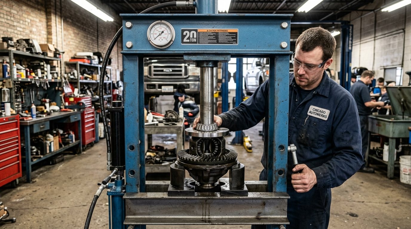 Differential Rebuild Arlington Heights component inspection at Arlington Heights Transmission