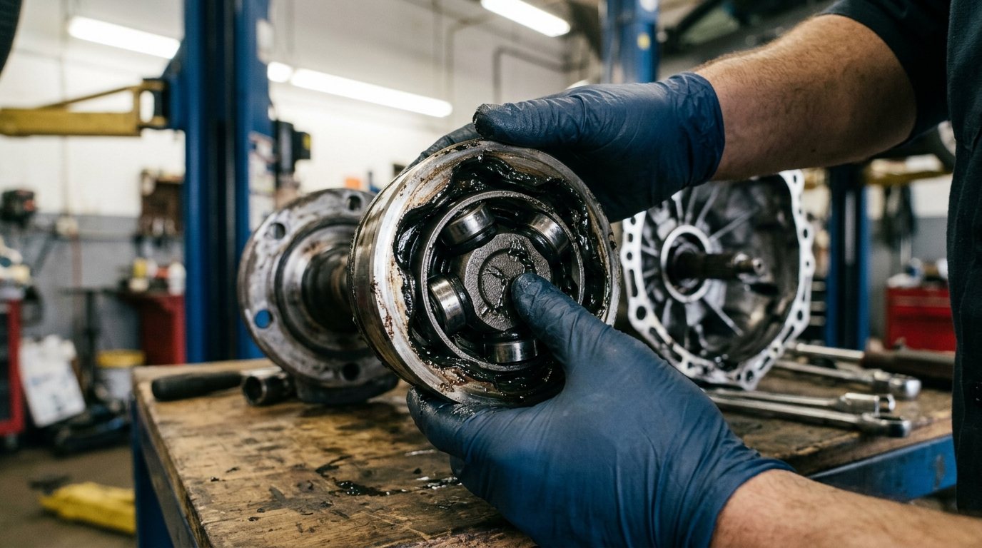 Axle Repair Arlington Heights component inspection at Arlington Heights Transmission