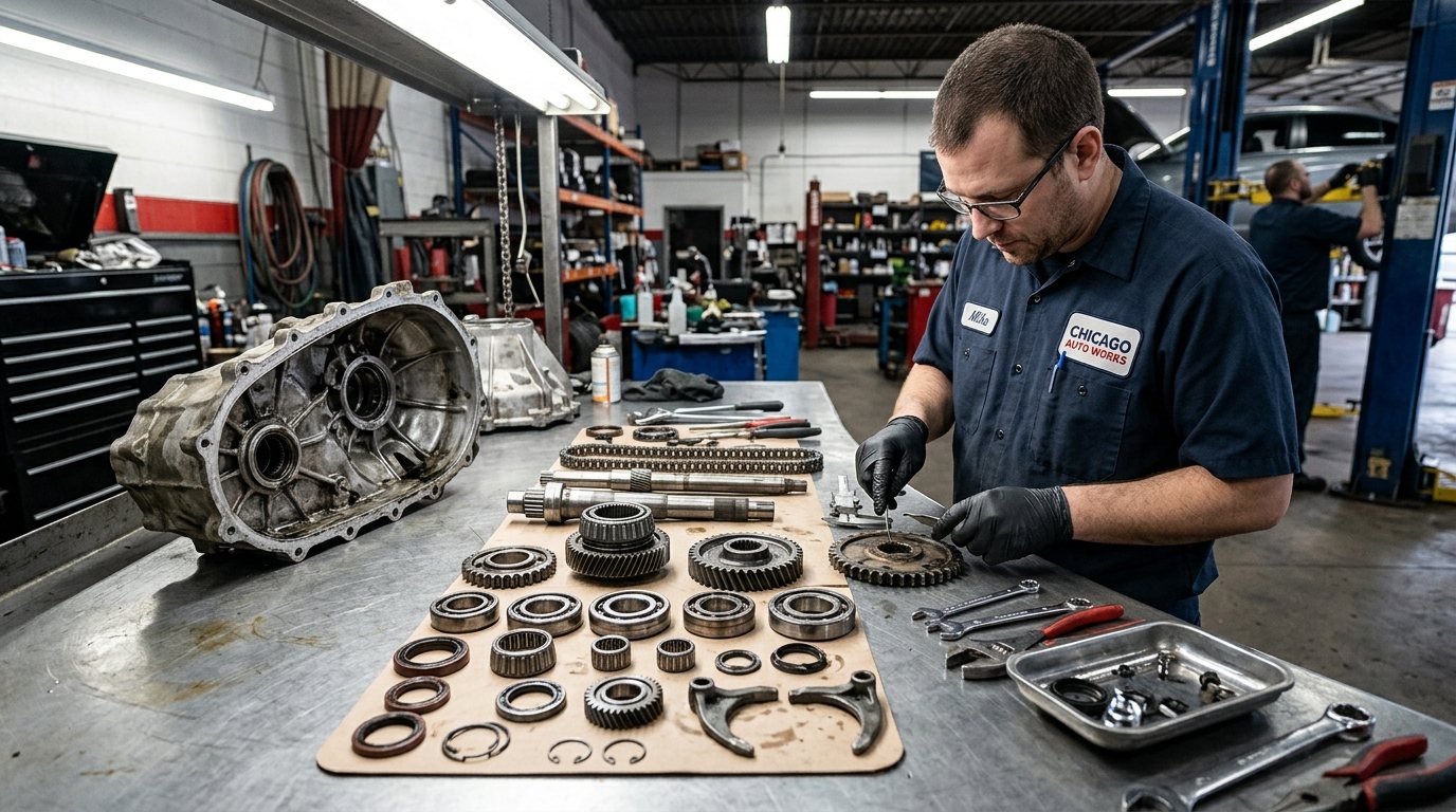 Transfer Case Rebuild Arlington Heights diagnostic process in Arlington Heights repair shop