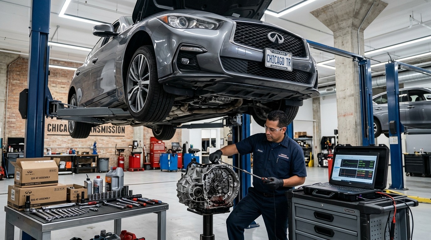 Infiniti Q50 Arlington Heights Transmission Repair service photo at Arlington Heights Transmission
