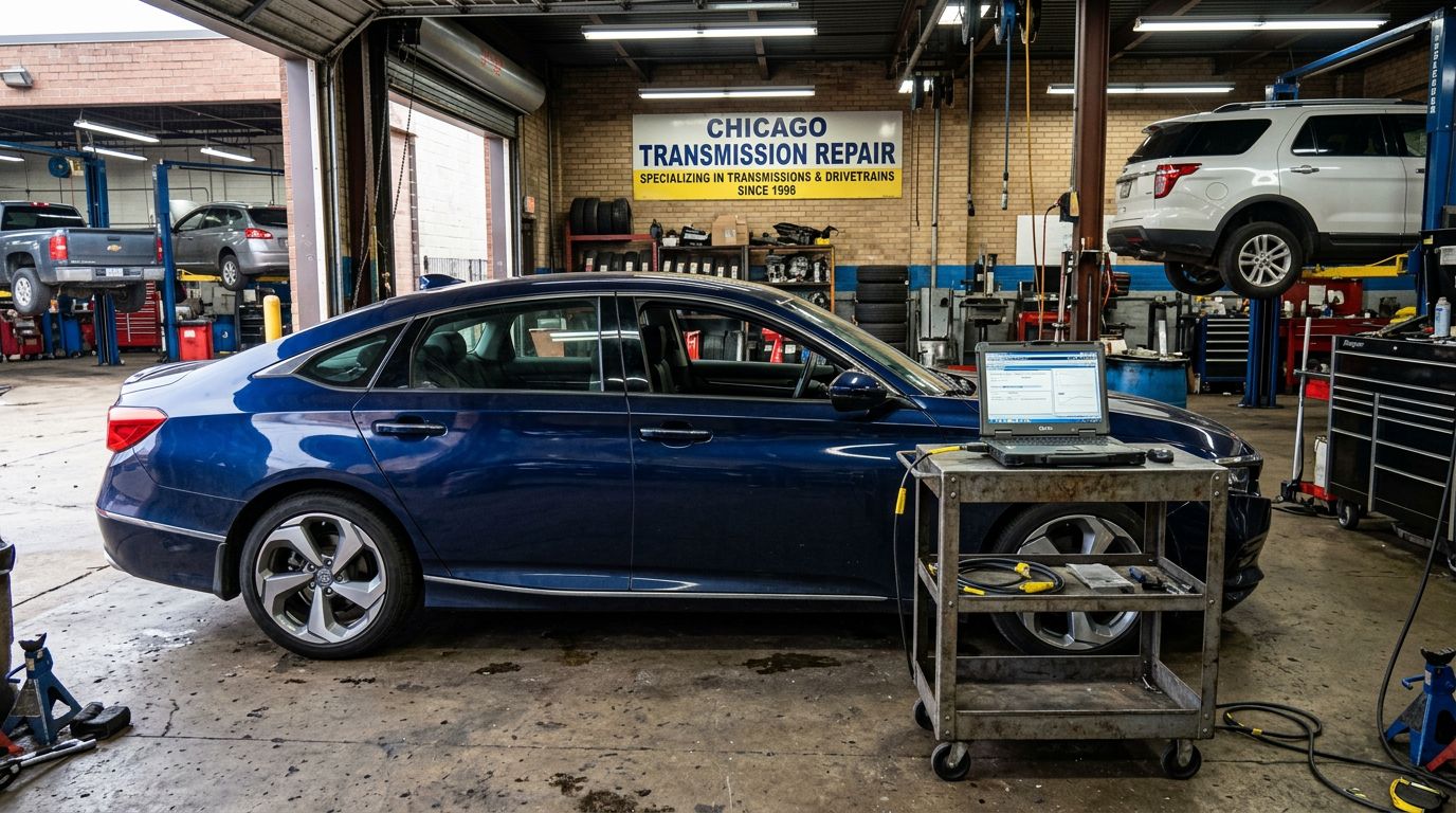 Experienced mechanic servicing Honda PILOT transmission - Arlington Heights Transmission