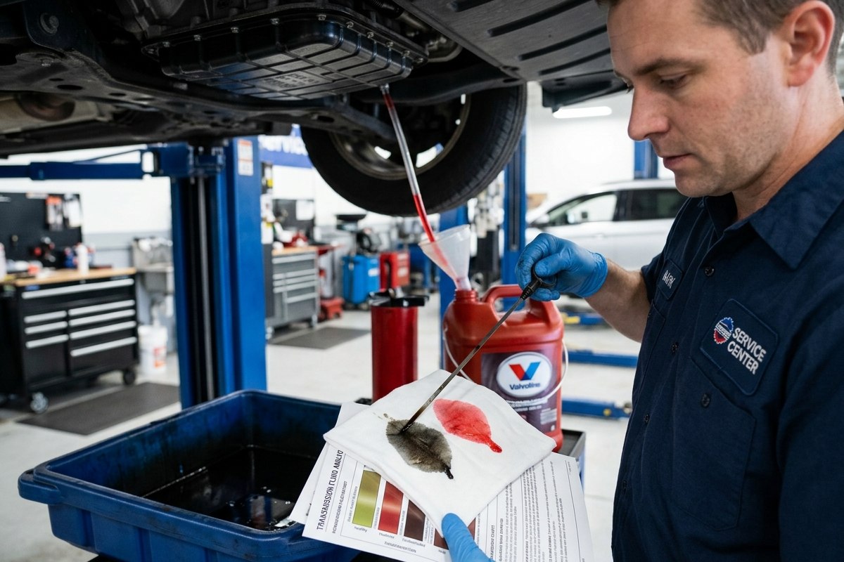 Transmission fluid change and inspection service for the $89 fluid offer