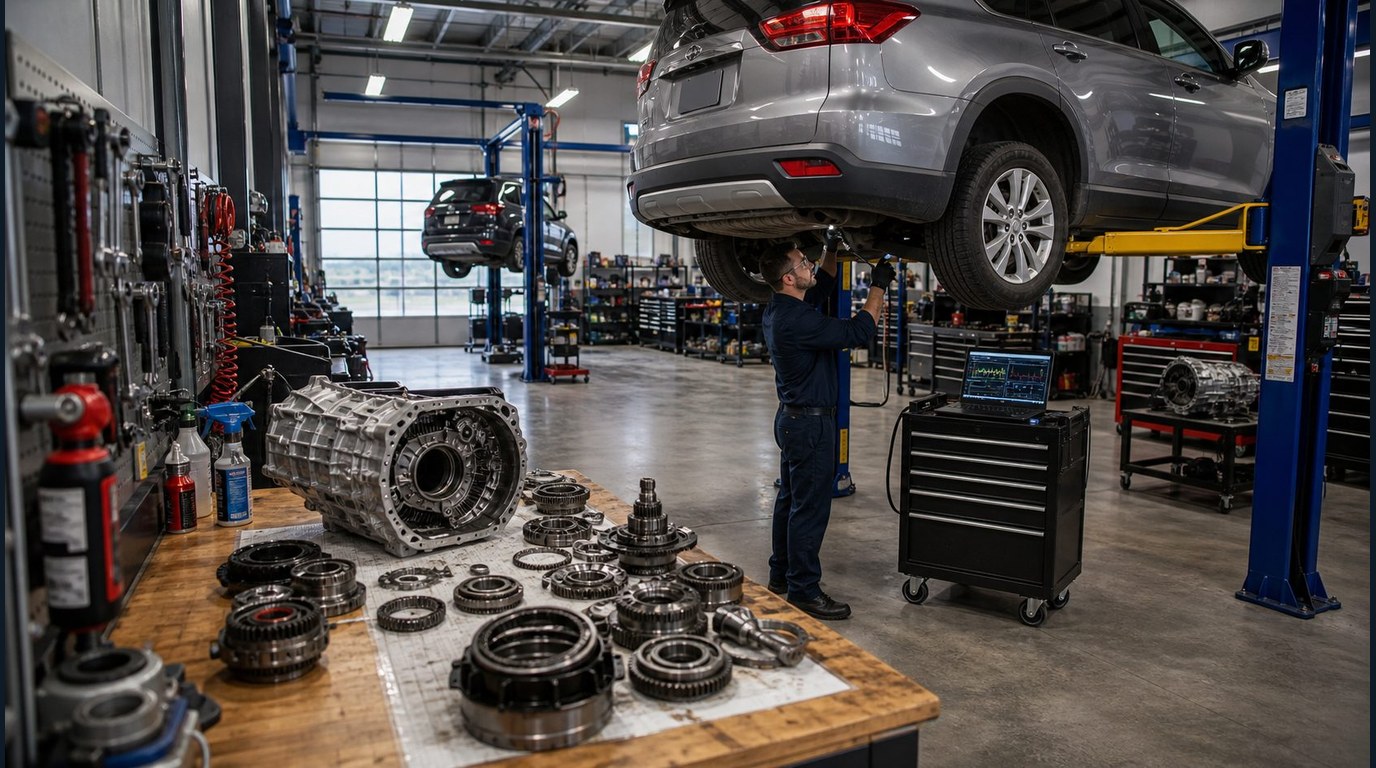 large diagnostic bay for South Barrington transmission repair