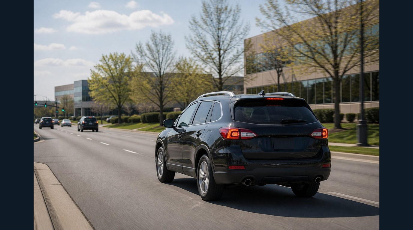 I-90 commute driving context for South Barrington transmission symptoms