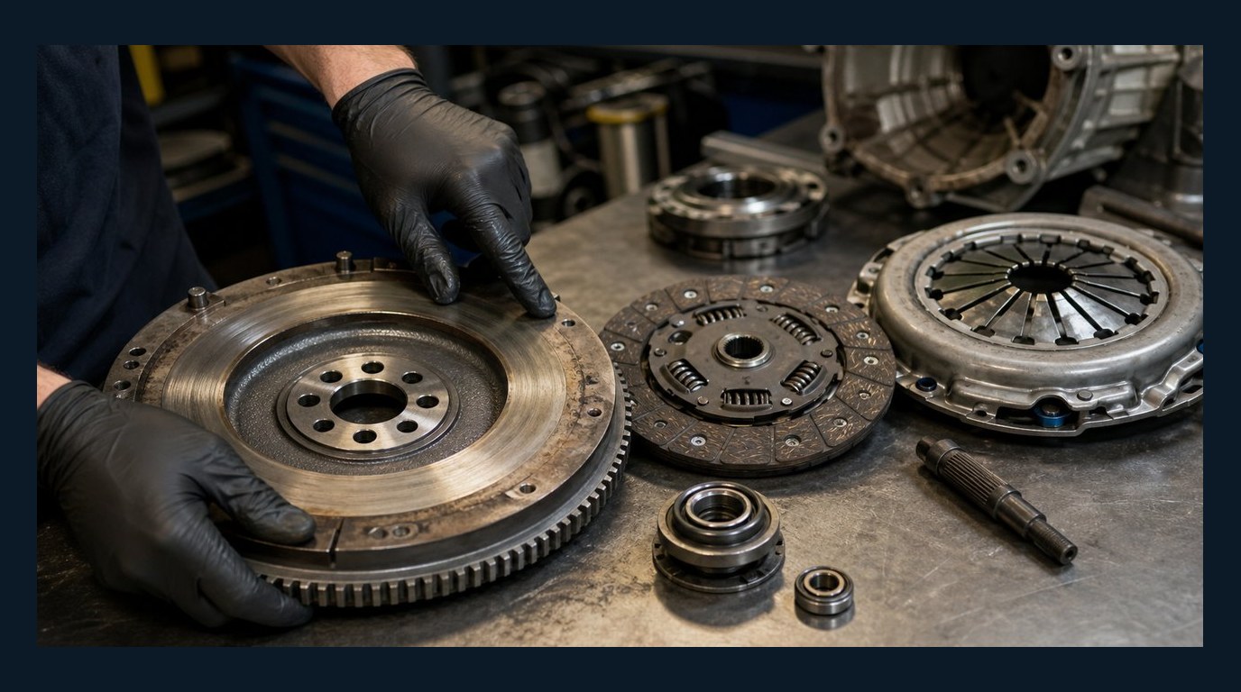 manual clutch kit and flywheel inspection for Manual Transmission Repair in Arlington Heights