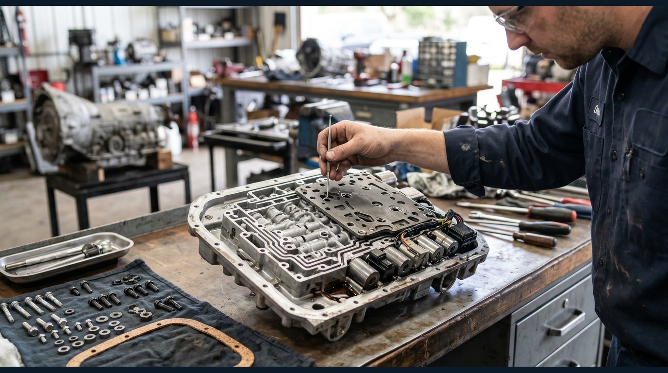 valve body hydraulic passage inspection for Transmission Solenoid Replacement repair plan