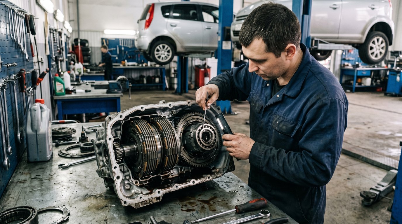 BMW ZF 5HP19 internal transmission inspection for BMW M5 repair plan