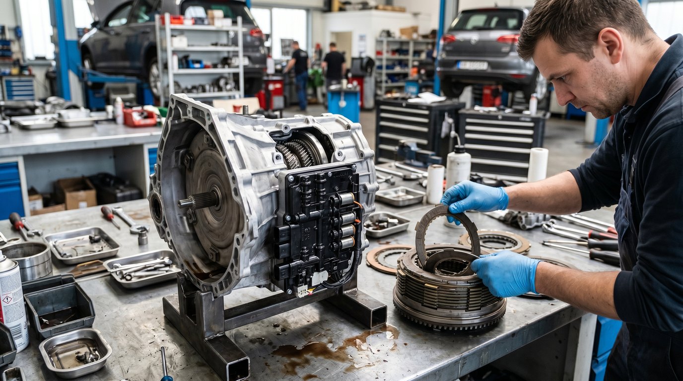 Ford 10R80 pan, filter, and internal transmission inspection for Ford Bronco repair planning