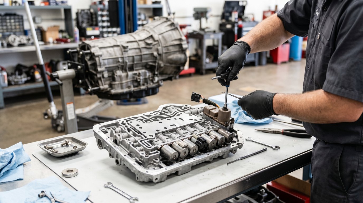 Ford AOD classic automatic transmission rebuild inspection for Ford Mustang repair planning