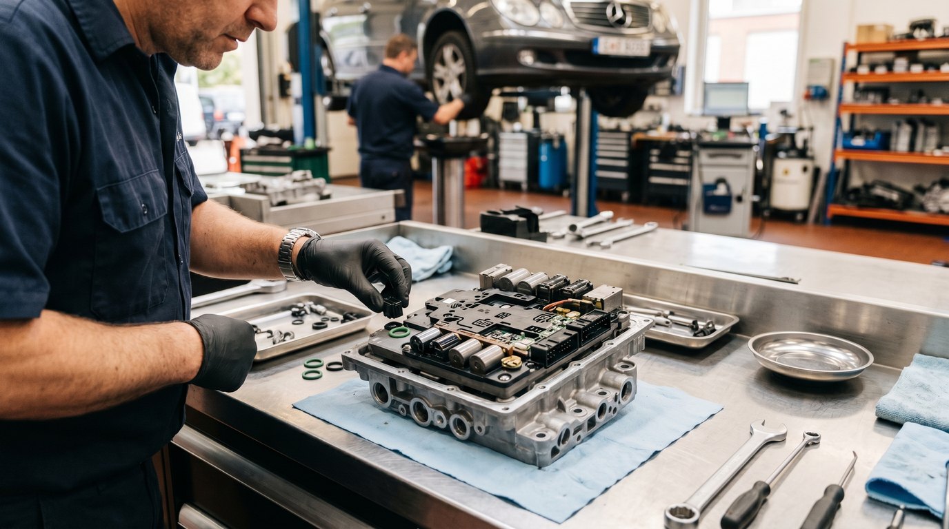 Ford 6R80 solenoid body and valve body testing for Ford Transit warning signs