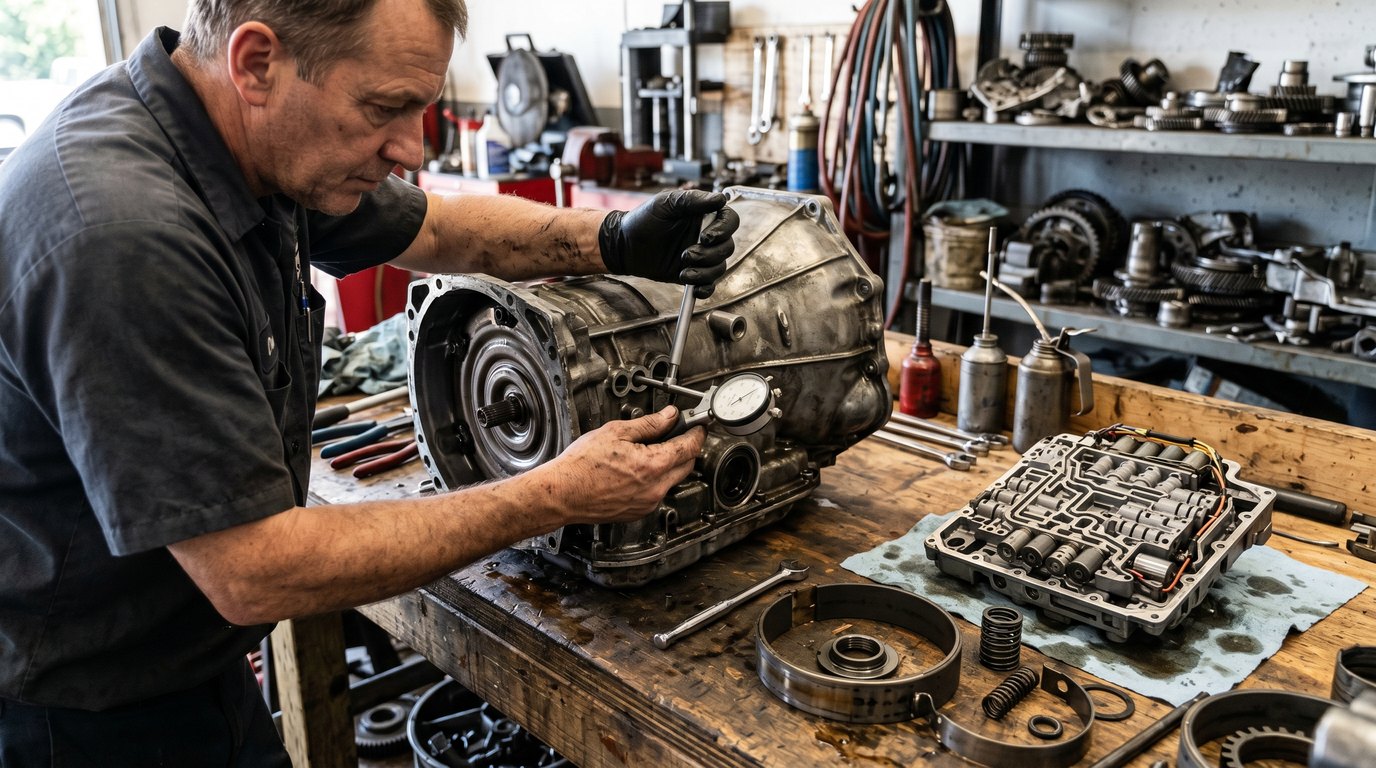GM 8L90 shudder and internal transmission diagnosis for GMC Canyon transmission repair in Arlington Heights