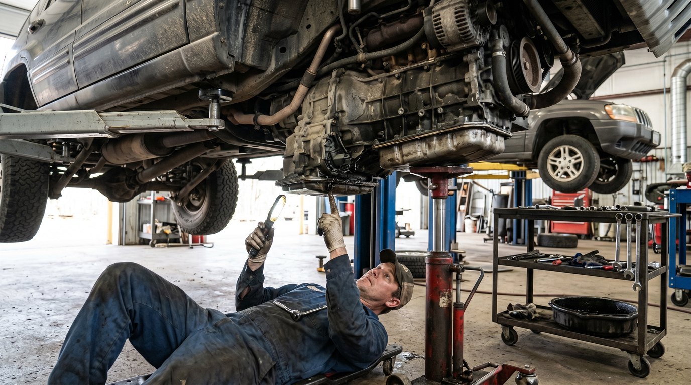 GM 700R4 governor and valve body inspection for GMC Envoy repair planning