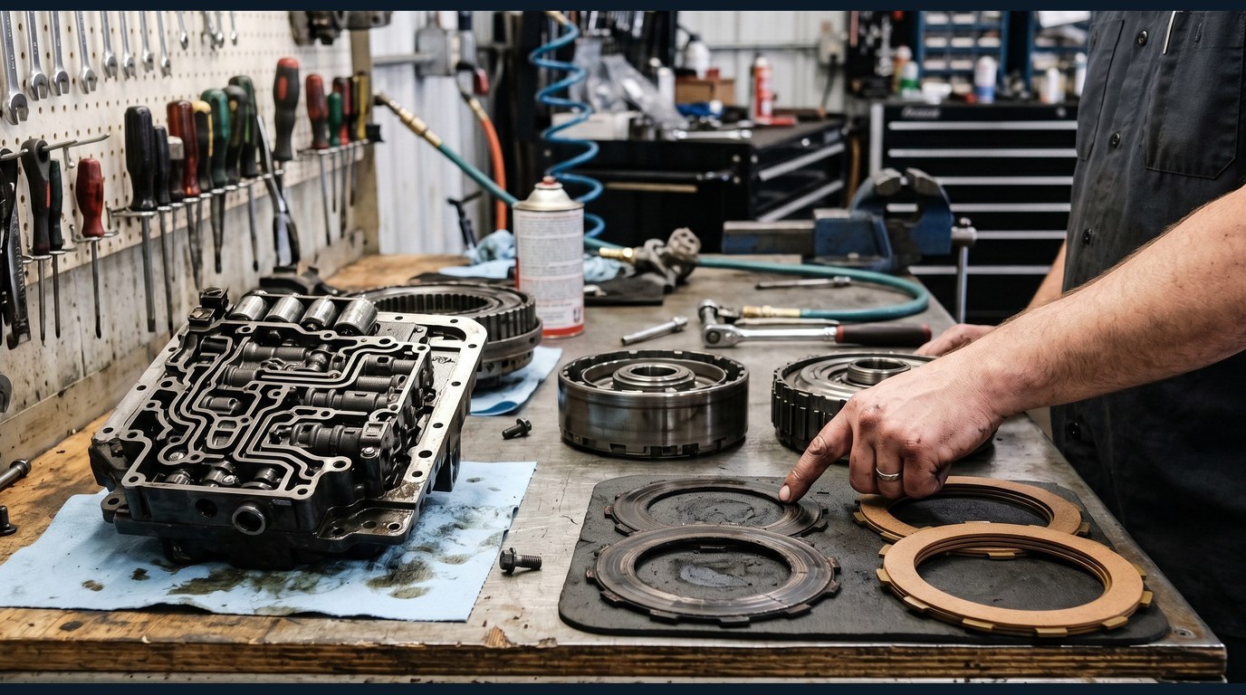 GMC transmission repair planning fleet diagnostic scan and fluid evidence review for GMC vehicles