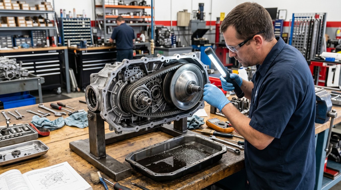 CVT belt and pulley inspection for Honda Civic repair planning
