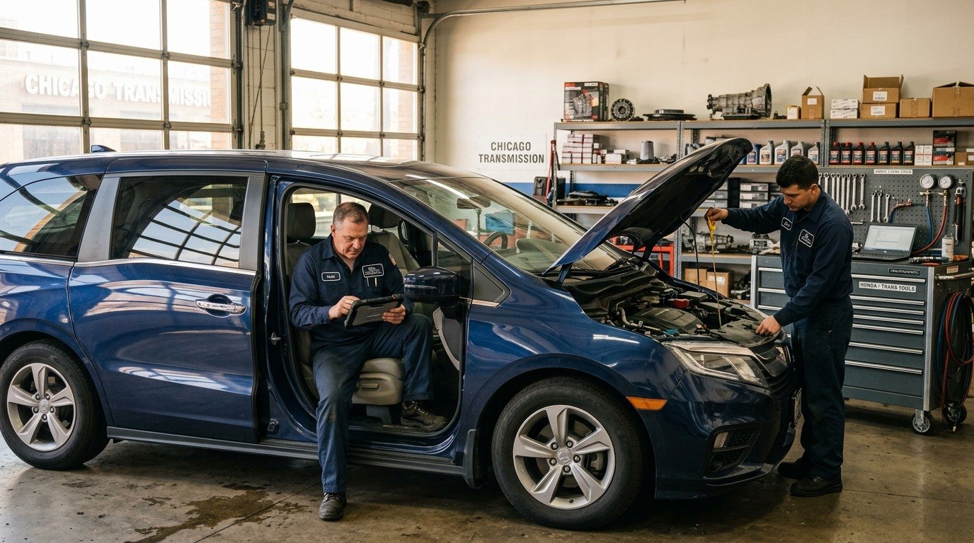 Honda Odyssey transmission repair inspection for Honda Odyssey transmission repair in Arlington Heights