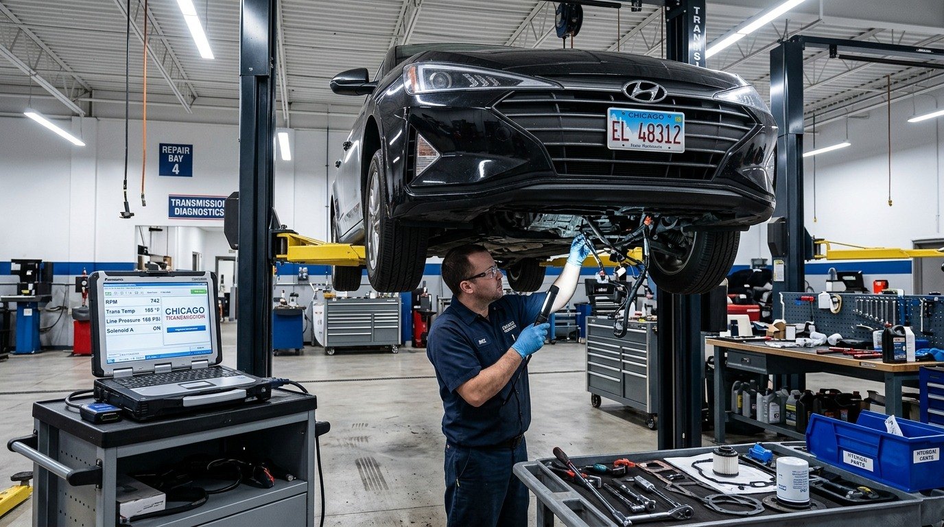 Hyundai Elantra transmission repair inspection for Hyundai Elantra transmission repair in Arlington Heights