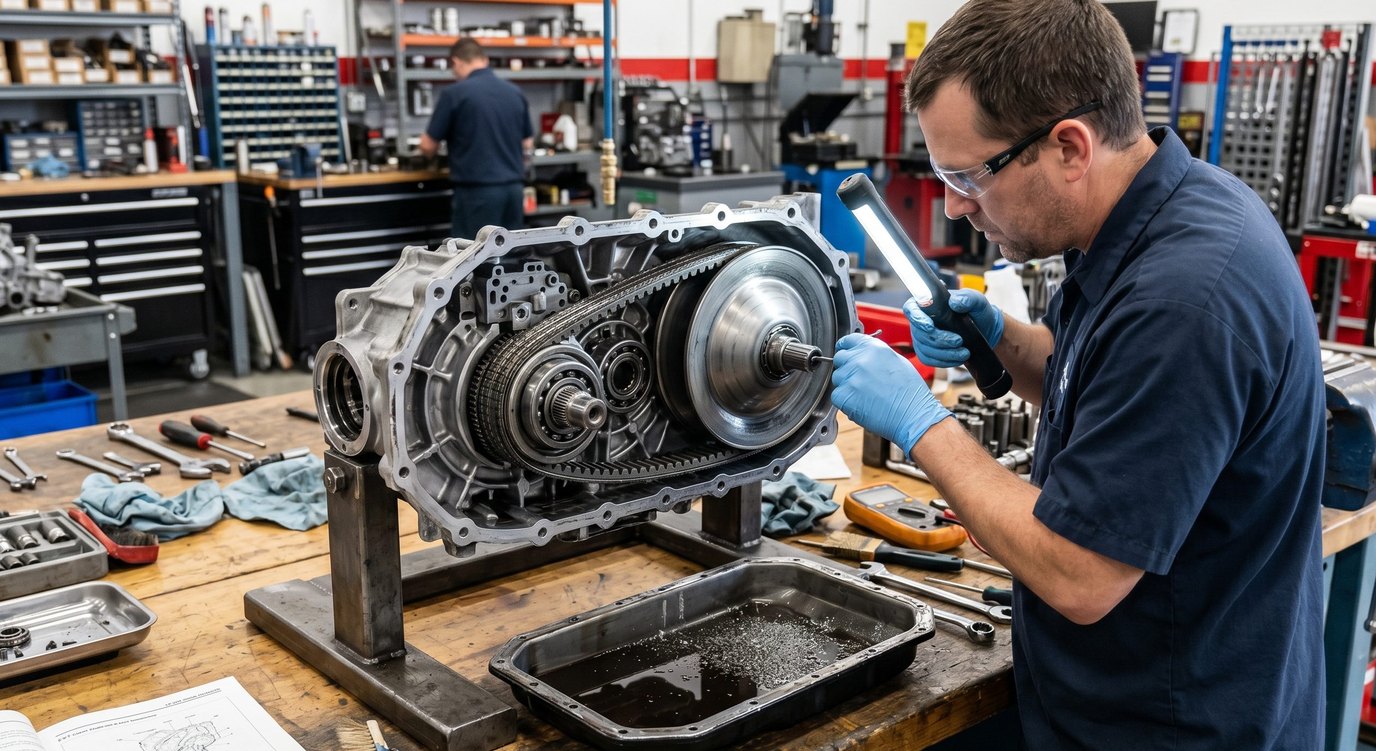 CVT belt and pulley inspection for Hyundai Tucson warning signs
