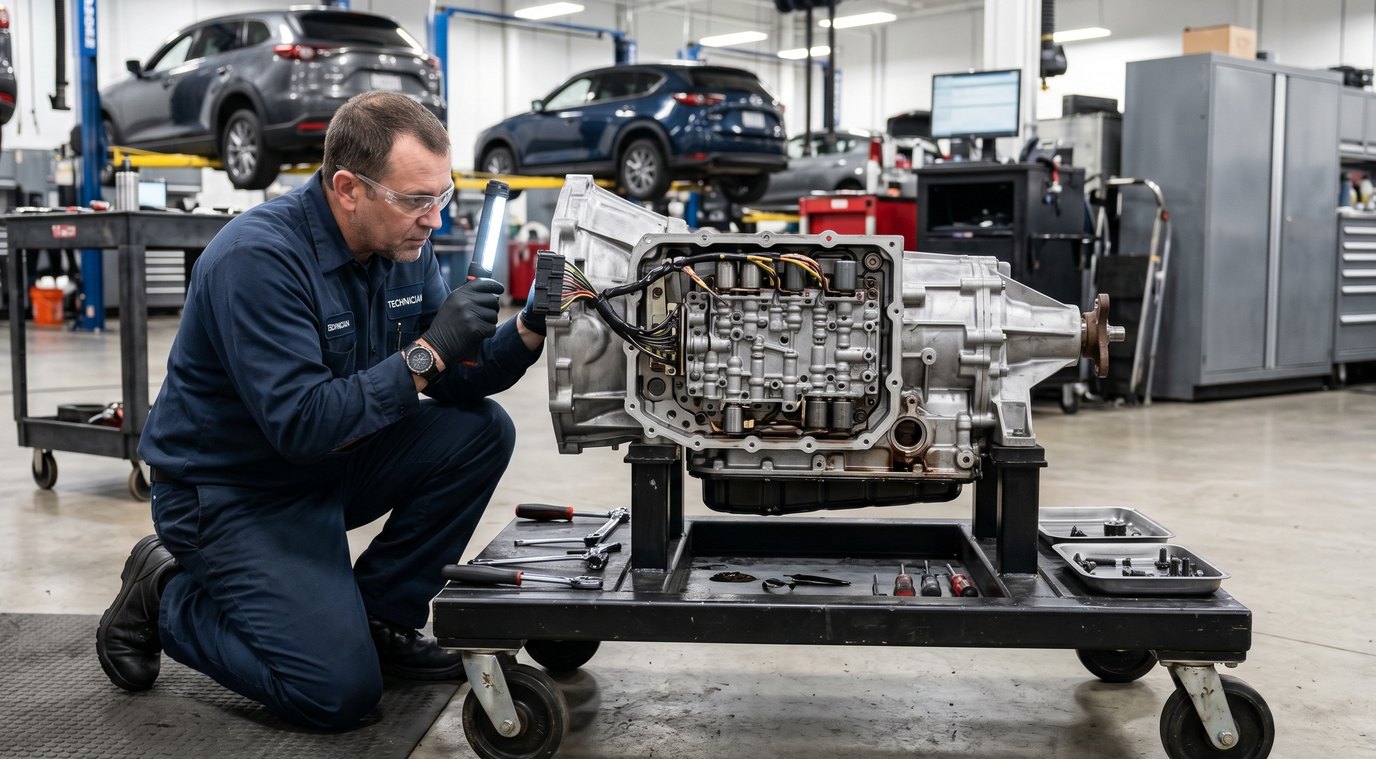 Compact crossover transmission service inspection for Infiniti QX30 warning signs