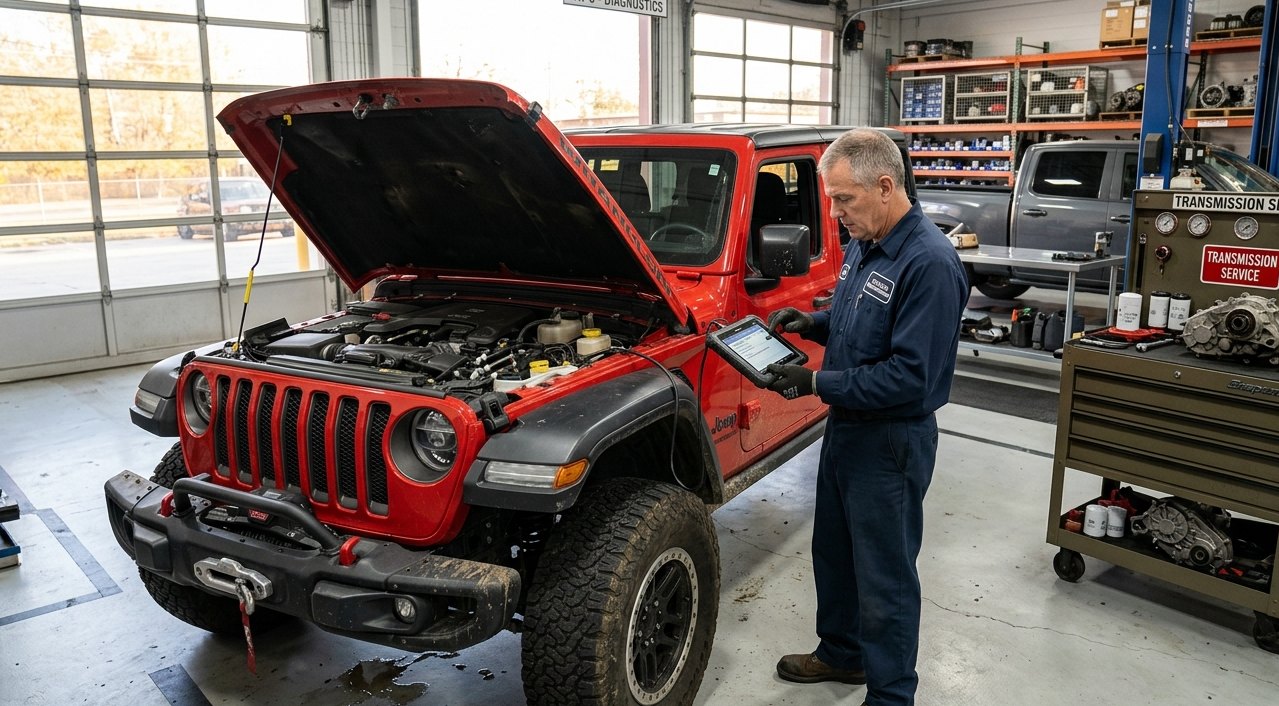 Jeep Gladiator transmission and 4x4 inspection for Jeep Gladiator transmission repair in Arlington Heights