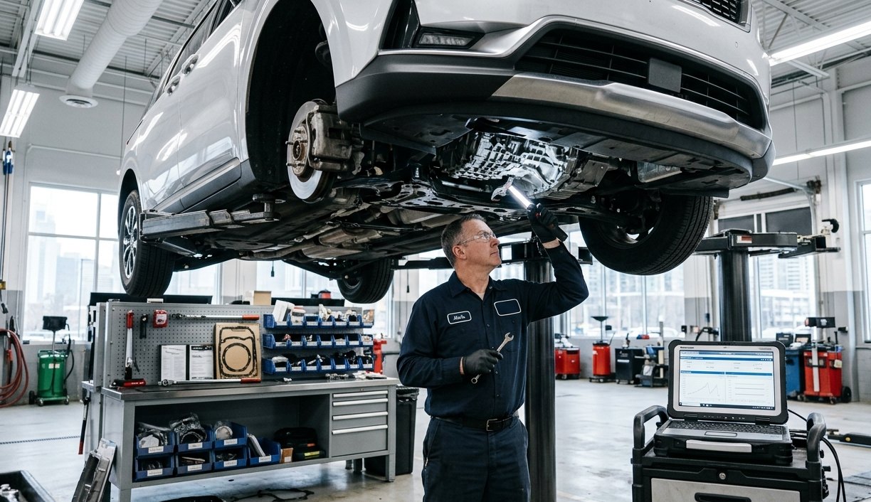 Niro hybrid/DCT, EV warning, low-speed judder, and drivability diagnosis Kia Niro hybrid transmission and drivability inspection for Kia Niro transmission repair in Arlington Heights