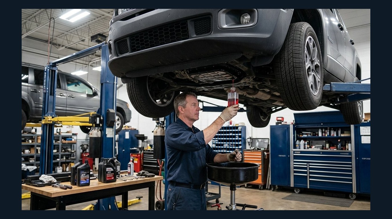 Kia Telluride SUV transmission inspection