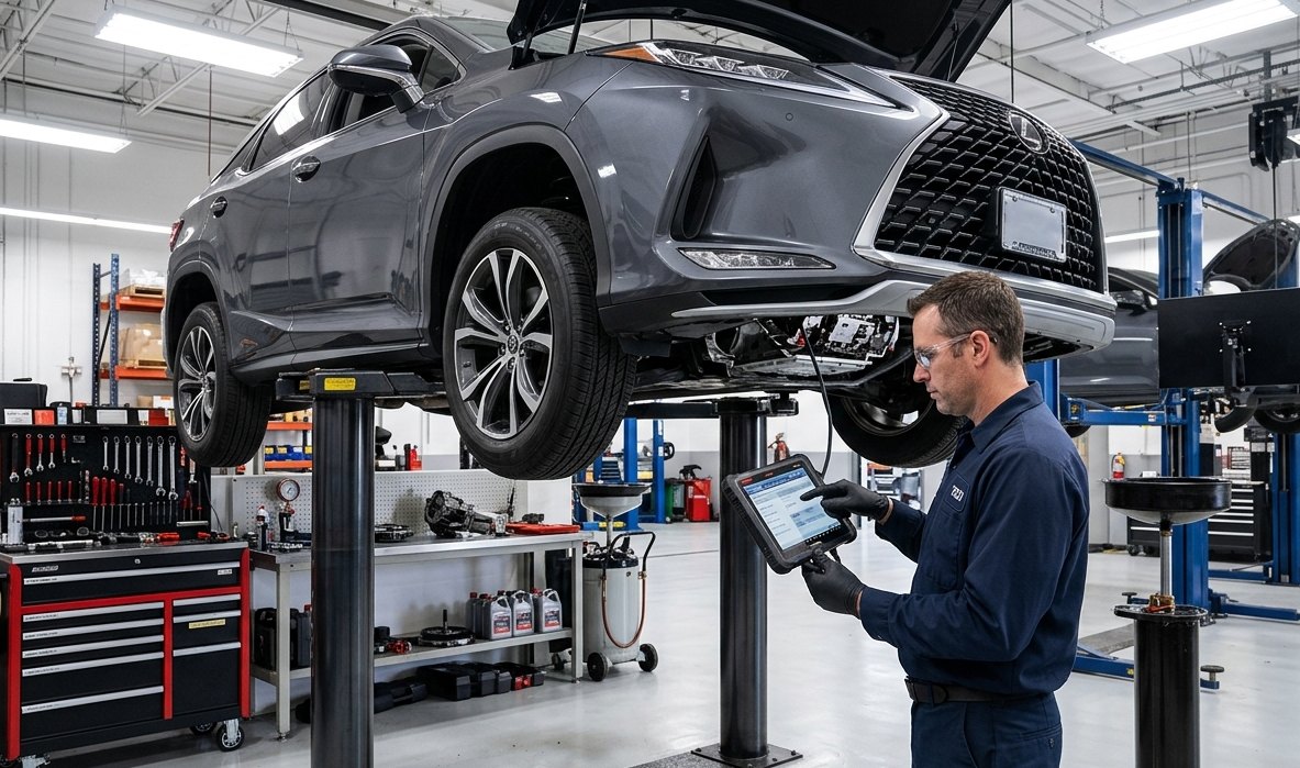 Lexus RC performance transmission inspection for Lexus RC transmission repair in Arlington Heights