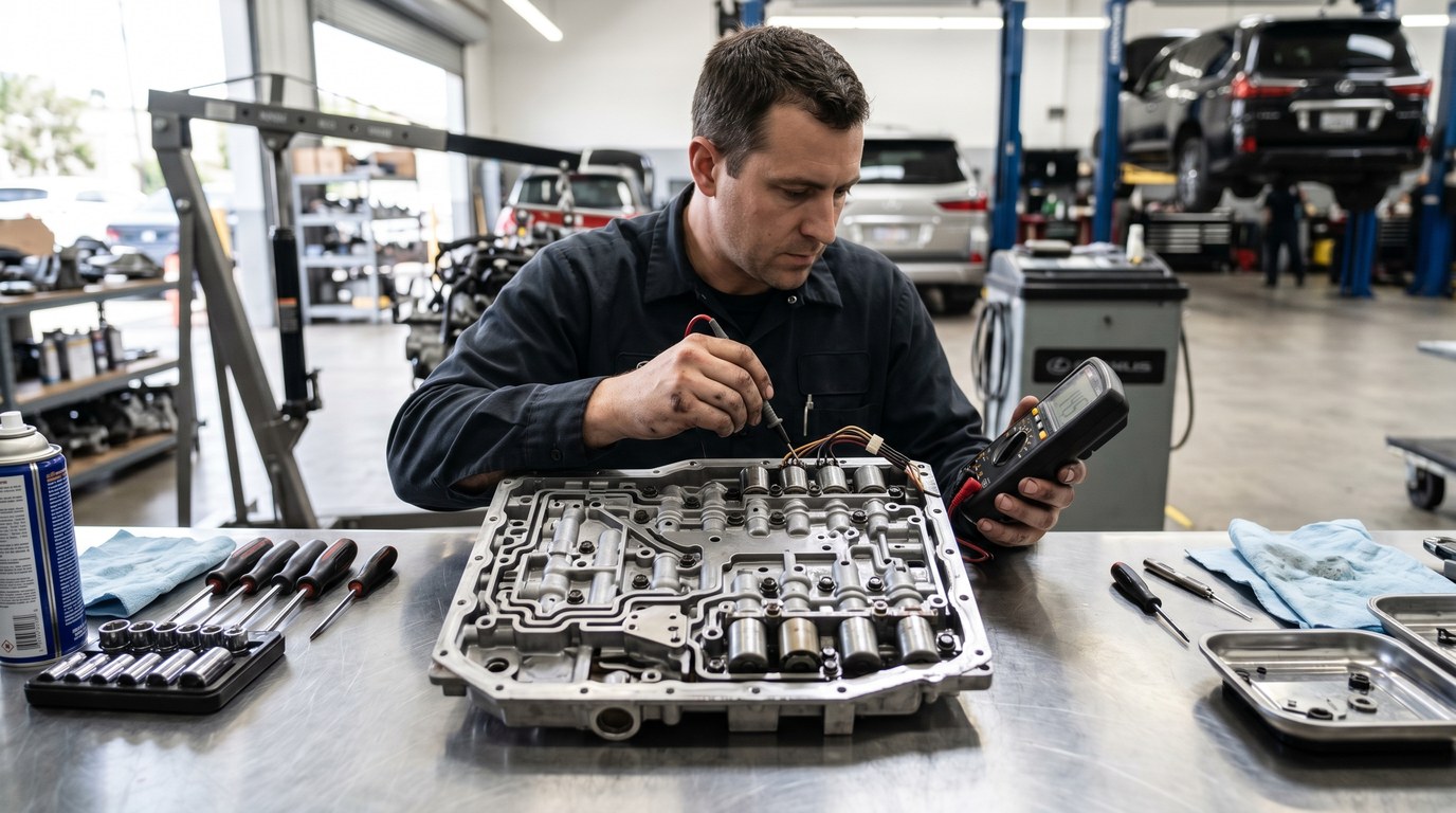 Lexus A960E valve-body and shift-control repair planning