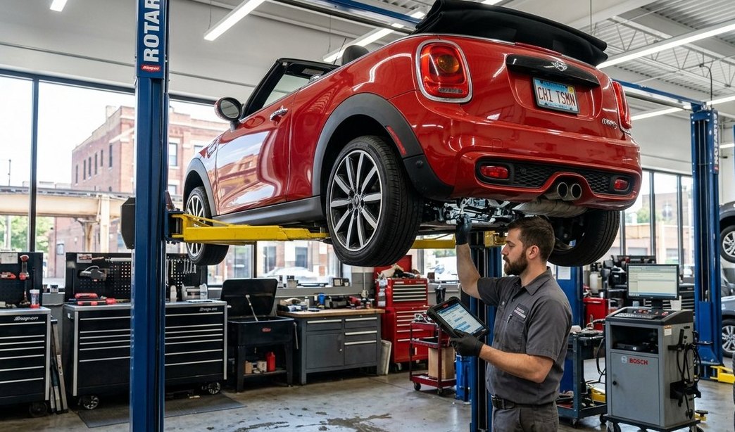 Mini Convertible transmission and drivability inspection for Mini Convertible transmission repair in Arlington Heights