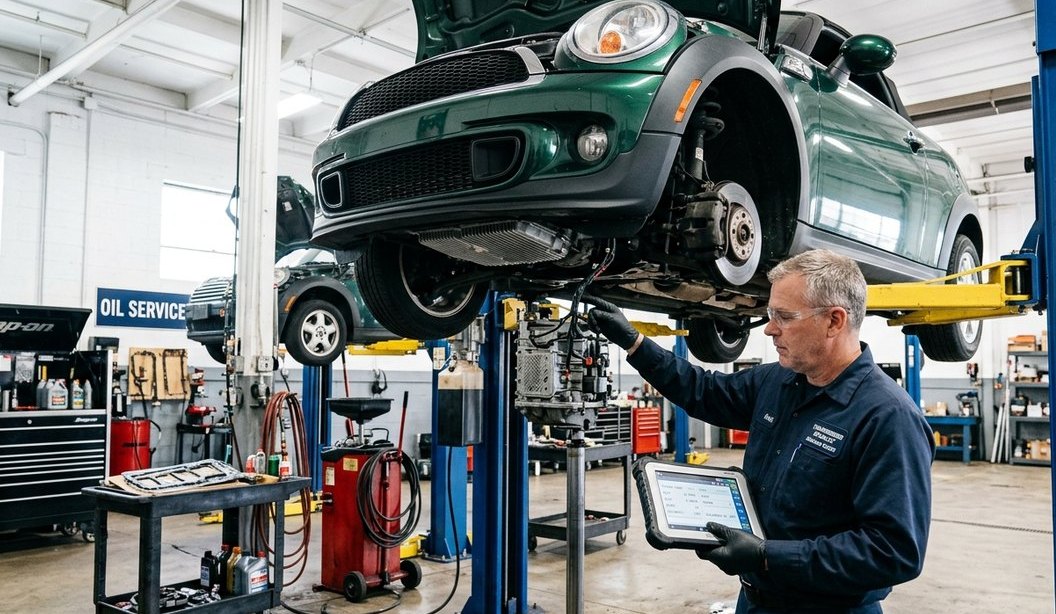 Mini Roadster transmission and drivability inspection for Mini Roadster transmission repair in Arlington Heights