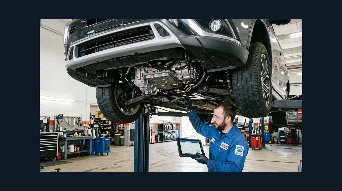 Mitsubishi Outlander transmission diagnostic inspection
