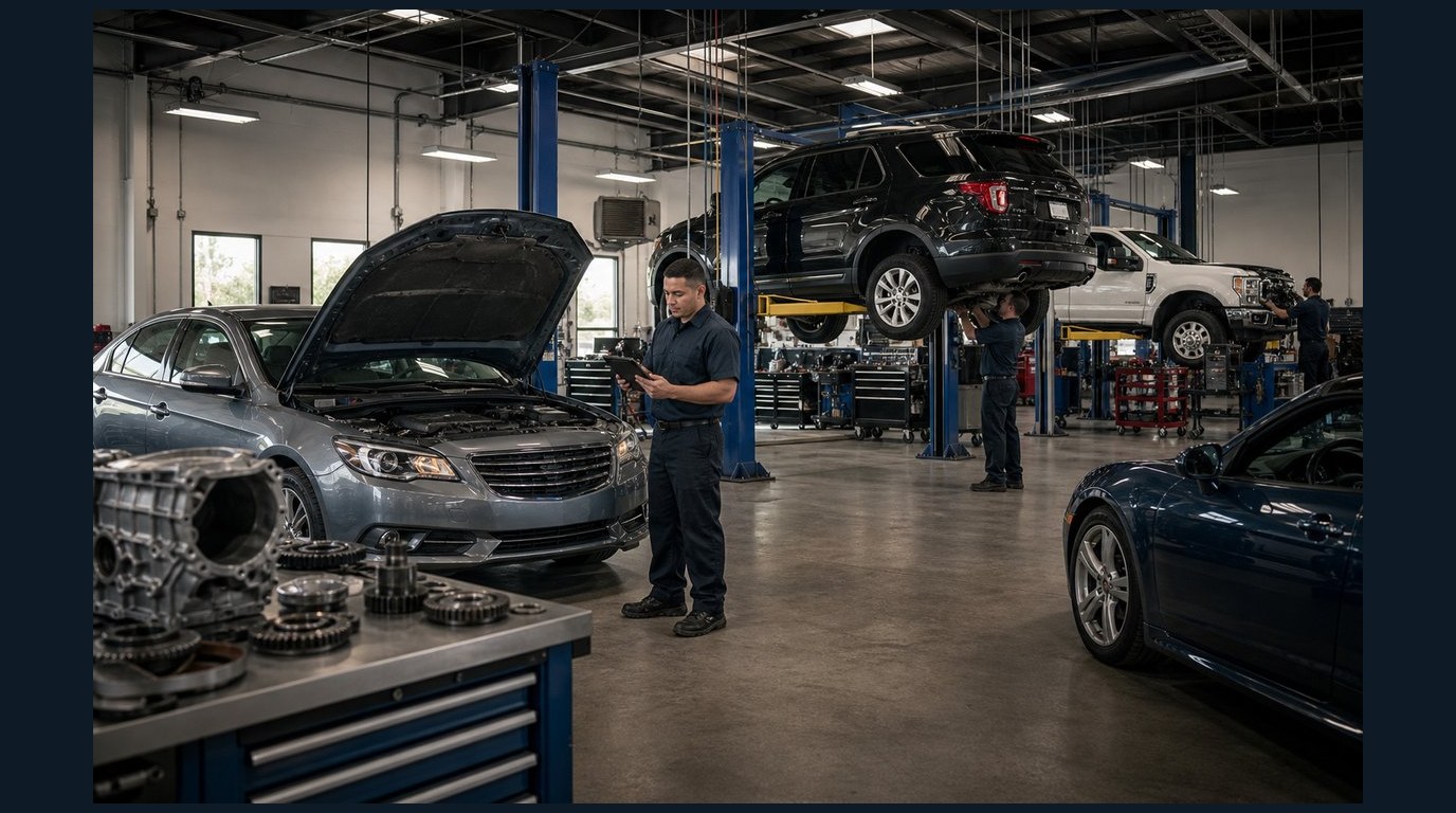 Model-Specific transmission diagnosis in Arlington Heights multi-model diagnostic lineup for transmission repair
