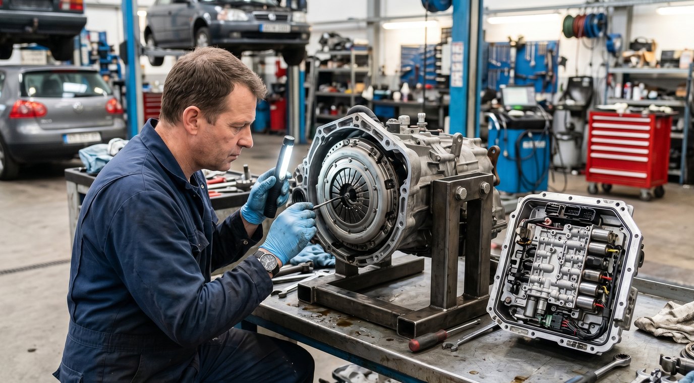 Chrysler 545RFE clutch pack and hydraulic inspection for RAM Dakota transmission repair in Arlington Heights