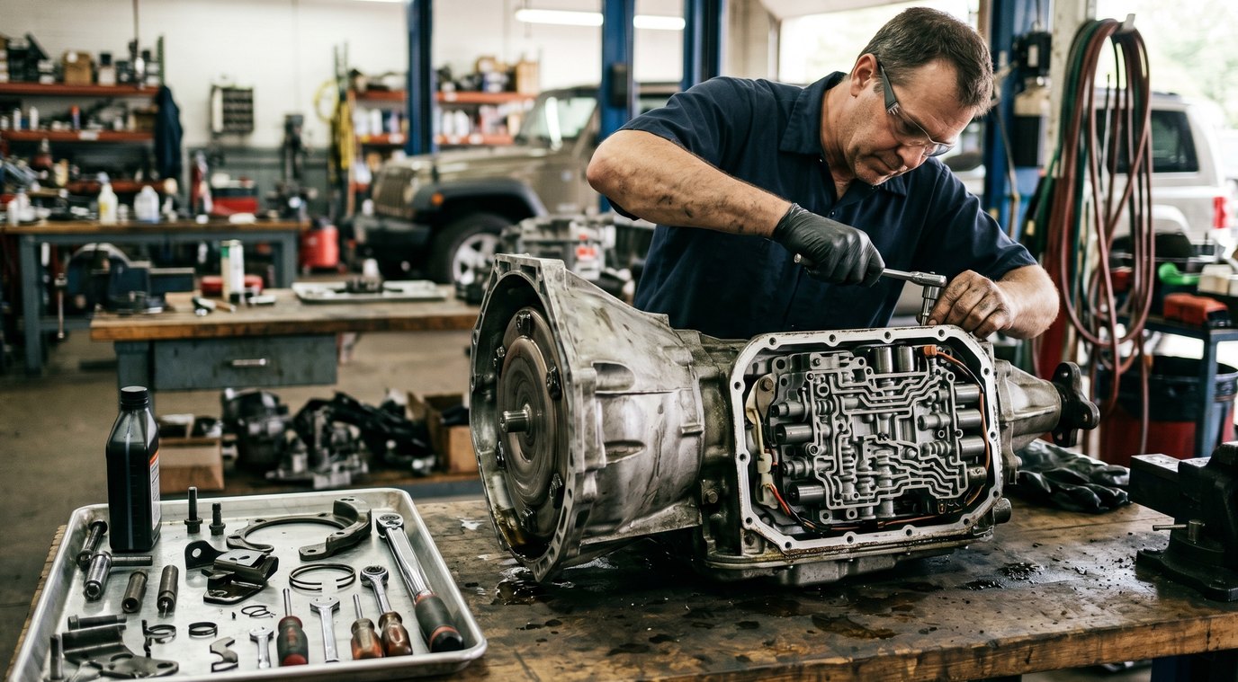 Dodge 45RFE hard parts and valve body inspection for RAM ProMaster City inspection