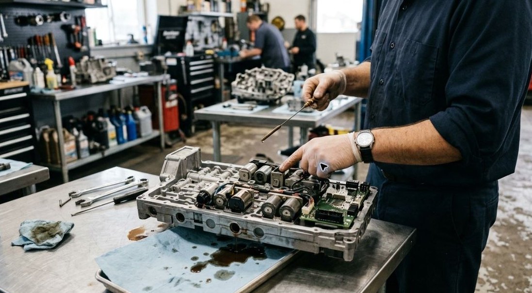 Toyota K113 CVT valve body and fluid inspection for Toyota Prius warning signs