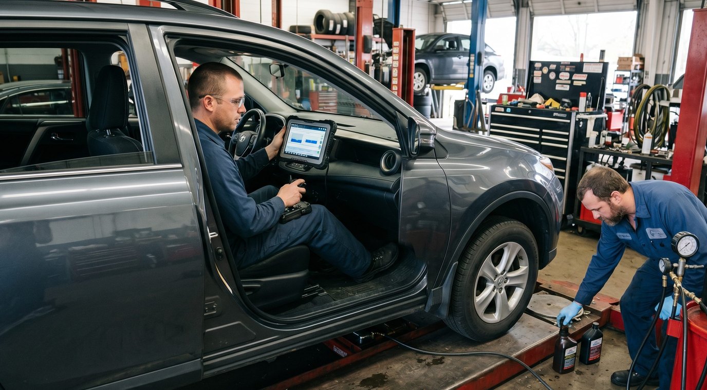 Toyota A750E transmission diagnostic inspection for Toyota Sequoia warning signs