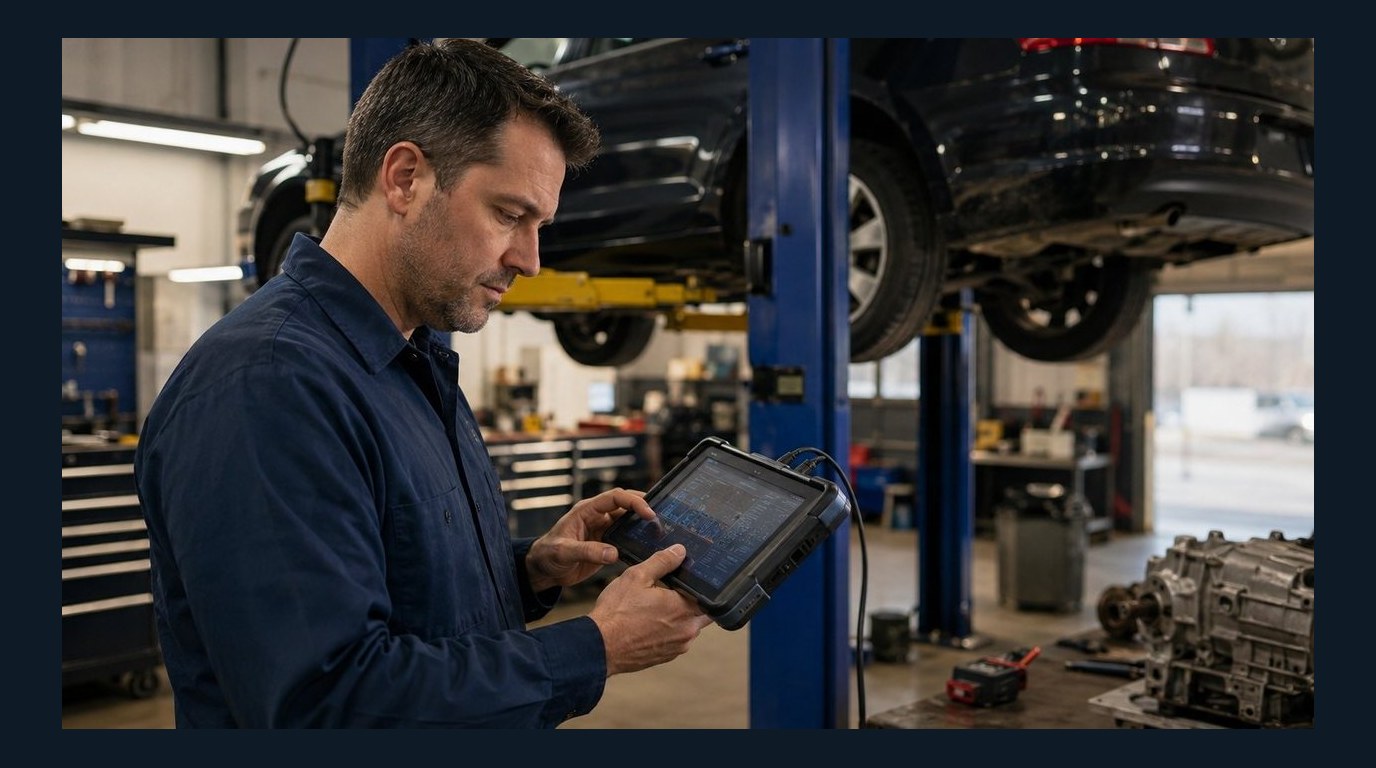 Volvo C40 EV drive-unit diagnostic scan